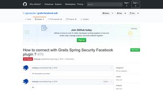 
                            9. How to connect with Grails Spring Security Facebook plugin ? · Issue ...