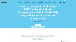 
                            12. How to consume an On-Premise REST service via SAP API ... - Acorel