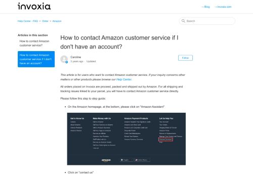 
                            8. How to contact Amazon customer service if I don't have an account ...