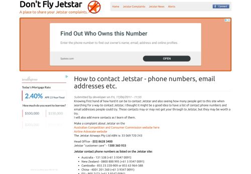 
                            12. How to contact Jetstar - phone numbers, email addresses etc. | Don't ...