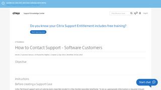 
                            9. How to Contact Support - Software Customers - Support & Services