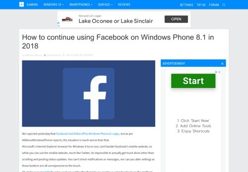 
                            8. How to continue using Facebook on Windows Phone 8.1 in 2018 ...