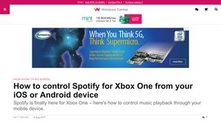 
                            12. How to control Spotify for Xbox One from your iOS or Android device ...