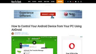 
                            13. How to Control Your Android Device from Your PC Using AirDroid