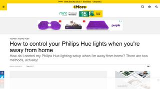 
                            8. How to control your Philips Hue lights when you're away from home ...