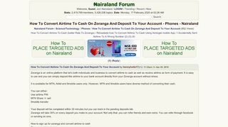 
                            13. How To Convert Airtime To Cash On Zoranga And Deposit To Your ...