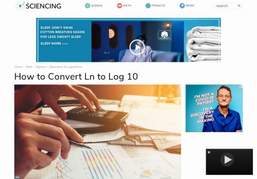 
                            2. How to Convert Ln to Log 10 | Sciencing