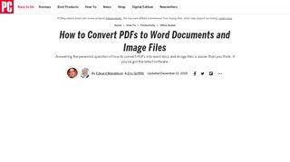 
                            13. How to Convert PDFs to Word Documents and Image Files | PCMag.com