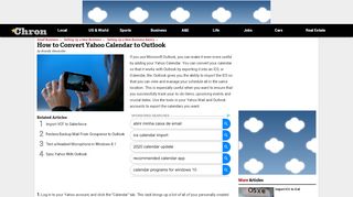 
                            13. How to Convert Yahoo Calendar to Outlook | Chron.com