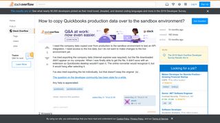 
                            6. How to copy Quickbooks production data over to the sandbox ...