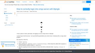 
                            10. How to correctly login into xmpp server with libjingle - Stack ...