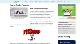 
                            2. How to Crack a Password - Guru99