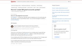 
                            11. How to create 500 gmail accounts quickly - Quora