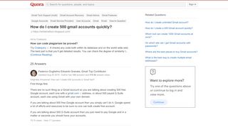 
                            7. How to create 500 gmail accounts quickly - Quora