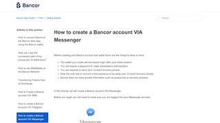 
                            4. How to create a Bancor account VIA Messenger – Bancor Help Center