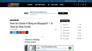 
                            10. How to Create A Blog on Blogspot? - A Step by Step Guide