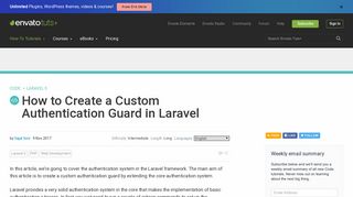 
                            8. How to Create a Custom Authentication Guard in Laravel - Code