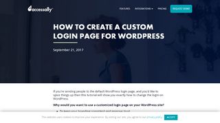 
                            7. How to Create a Custom Login Page for WordPress - AccessAlly