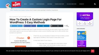 
                            10. How To: Create a Custom Login Page for your WordPress Theme