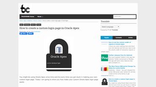 
                            9. How to create a custom login page in Oracle Apex - Truexense