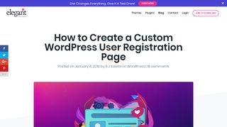 
                            7. How to Create a Custom WordPress Registration Page | Elegant ...