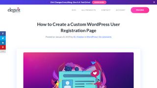 
                            6. How to Create a Custom WordPress User Registration Page | Elegant ...