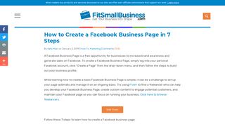 
                            11. How to Create a Facebook Business Page in 7 Steps