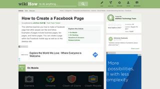 
                            10. How to Create a Facebook Page (with Pictures) - wikiHow