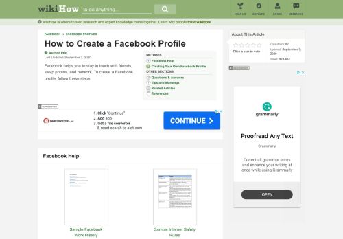 
                            6. How to Create a Facebook Profile (with Cheat Sheet) - wikiHow