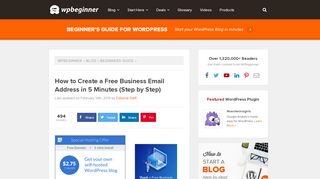 
                            11. How to Create a Free Business Email Address in 5 Minutes (Step by ...