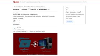 
                            9. How to create a FTP server in windows 8.1 - Quora