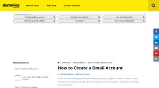 
                            12. How to Create a Gmail Account - dummies