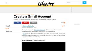
                            8. How to Create a Gmail Account - Lifewire