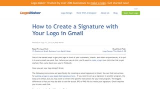 
                            12. How to Create a Gmail Signature - LogoMaker.com