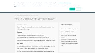 
                            11. How-to: Create a Google Developer account – Knowledgebase