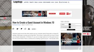 
                            9. How to Create a Guest Account in Windows 10 - Laptop Mag