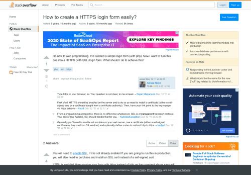 
                            3. How to create a HTTPS login form easily? - Stack Overflow