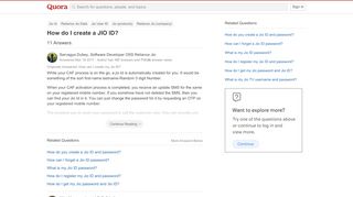 
                            11. How to create a JIO ID - Quora