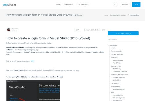 
                            13. How to create a login form in Visual Studio 2015 (Vb.net) - SEOClerks