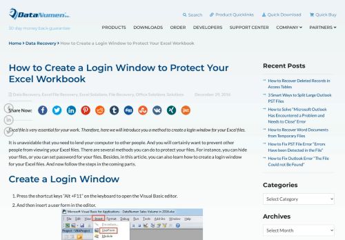 
                            11. How to Create a Login Window to Protect Your Excel Workbook - Data ...