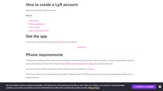 
                            2. How to create a Lyft account – Lyft Help