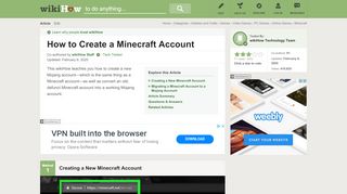 
                            8. How to Create a Minecraft Account (with Pictures) - wikiHow