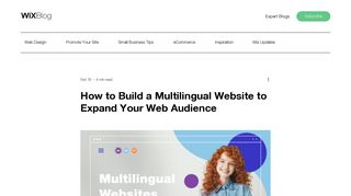 
                            3. How To Create a Multilingual Website With Wix - Wix.com