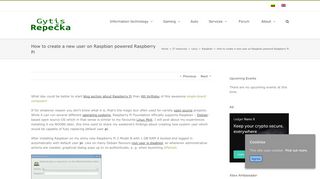 
                            8. How to create a new user on Raspbian powered Raspberry Pi - Gytis ...