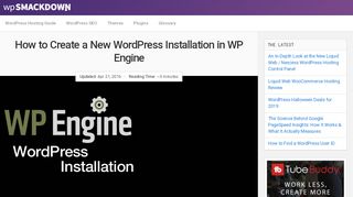 
                            4. How to Create a New WordPress Installation in WP Engine - WP ...