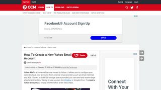 
                            11. How To Create a New Yahoo Email Account - Ccm.net