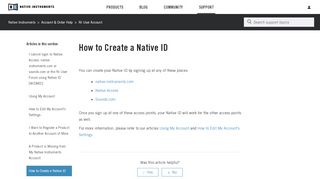 
                            6. How to Create a NI Account – Native Instruments