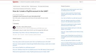 
                            5. How to create a PayPal account in the UAE - Quora