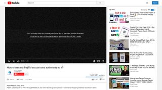 
                            2. How to create a PayTM account and add money to it? - YouTube