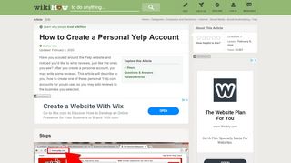 
                            4. How to Create a Personal Yelp Account: 11 Steps (with Pictures)